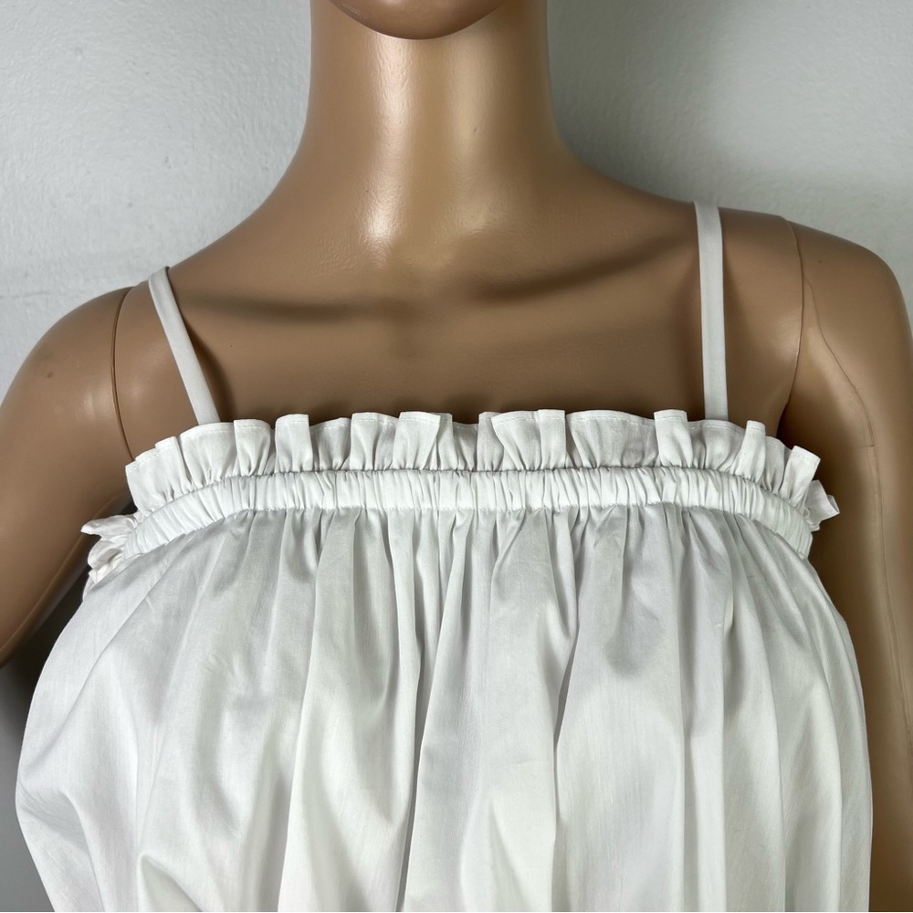 NEW CINQ A SEPT REVOLVE WHITE CROP TOP - Picture 3 of 13